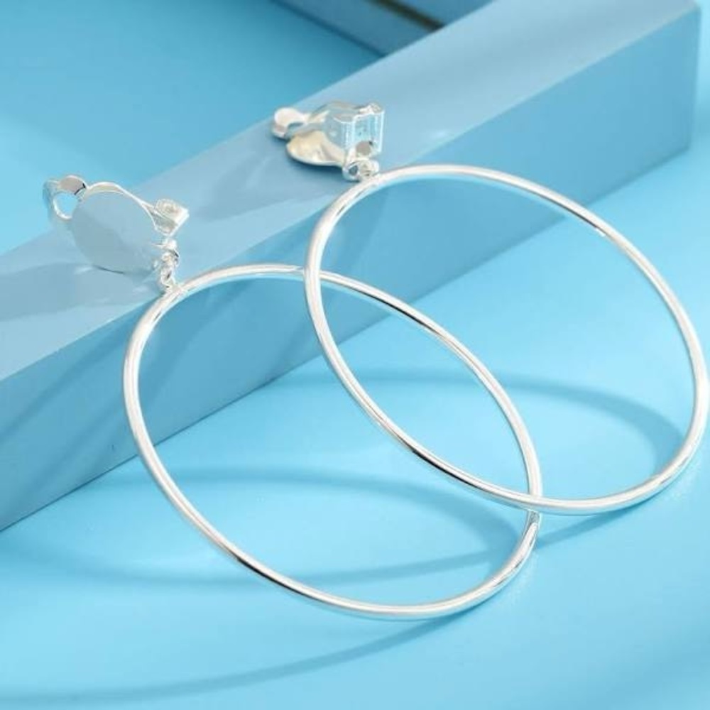 Hoop Clip On Earrings 
(New) - Picture 5 of 8